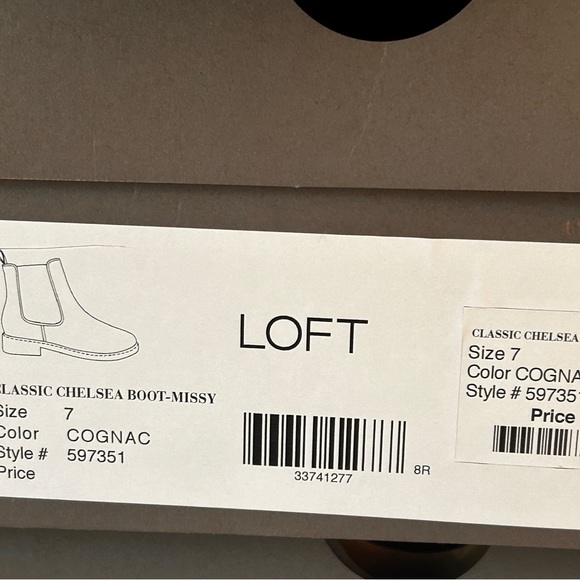 LOFT Classic Chelsea Boot-Missy Size 7 Cognac NWB - Picture 8 of 8